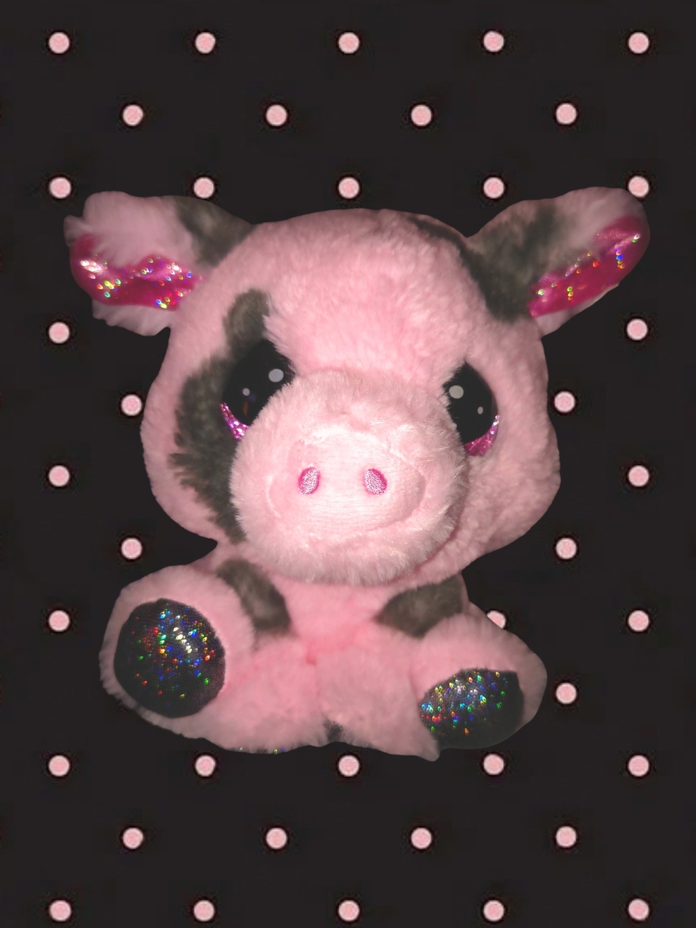 Cute Glitter Pig Plush